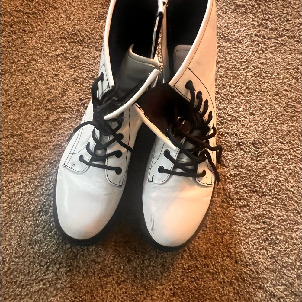 Target White Combat Boots